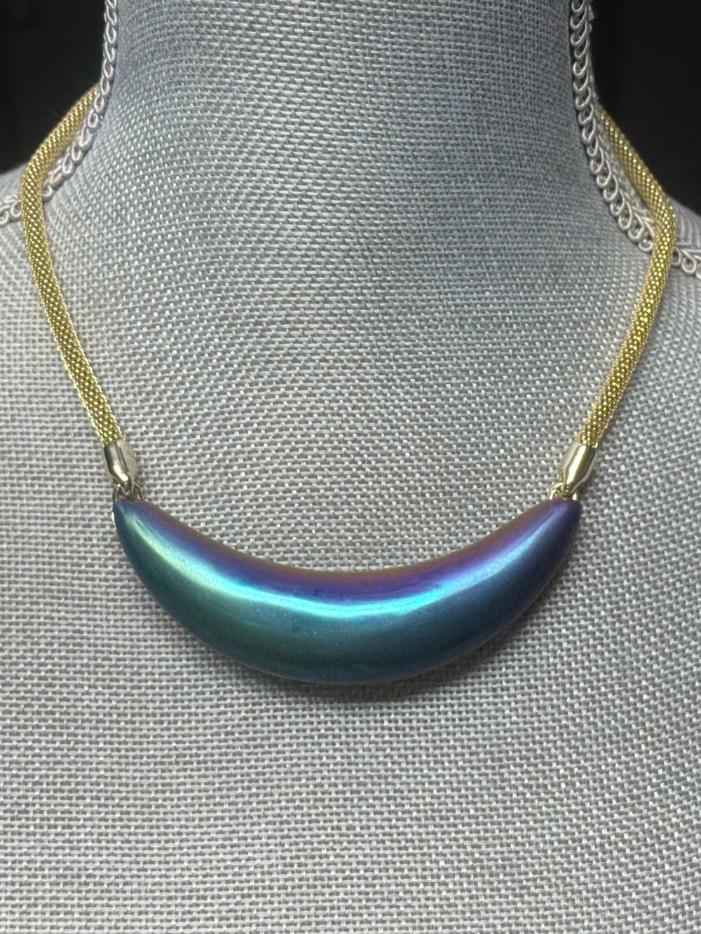 Kendra Scott PROTO Kaia Gold Statement Necklace in Matte Galaxy